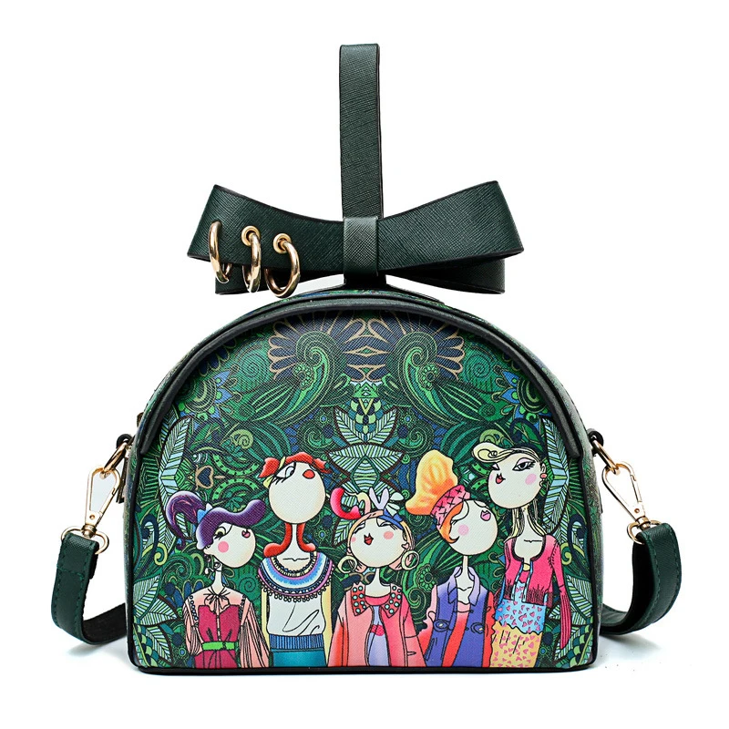 Женская сумка 2018 Летний лес зеленый Сумочка Высокая емкость crossbody женские