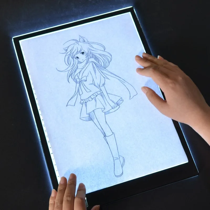 Акриловый светодиодный копировальный щит легкая доска для рисования со