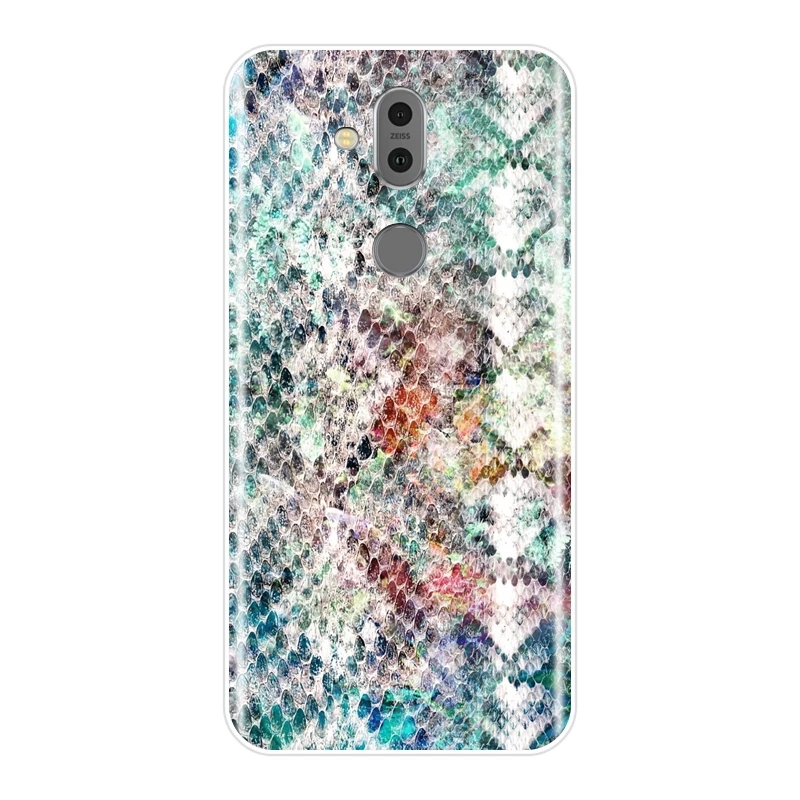 Задняя крышка для Nokia 7 1 6 5 3 2 роскошный мягкий силиконовый чехол со змеиной кожей