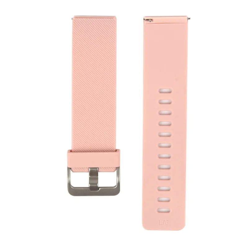 Light Pink Bemorcabo для Fitbit Blaze Band, Мягкий силикон Конфета цвет спортивные часы ремешок с пряжкой для Fitbit Blaze большой размер - Цвет ремешка: Light Pink