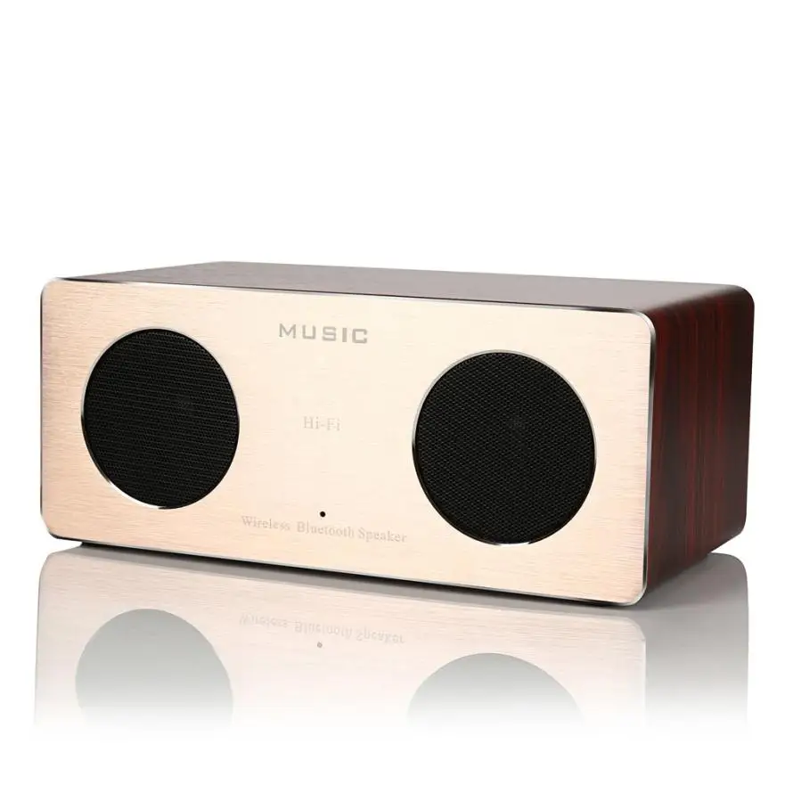 Hiperdeal Портативный аудио видео Колонки Ретро Вуд Беспроводной Bluetooth Динамик HiFi 3D