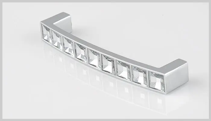 96 мм модная Хрустальная ручка для мебели шкафов дверных ручек декоративных