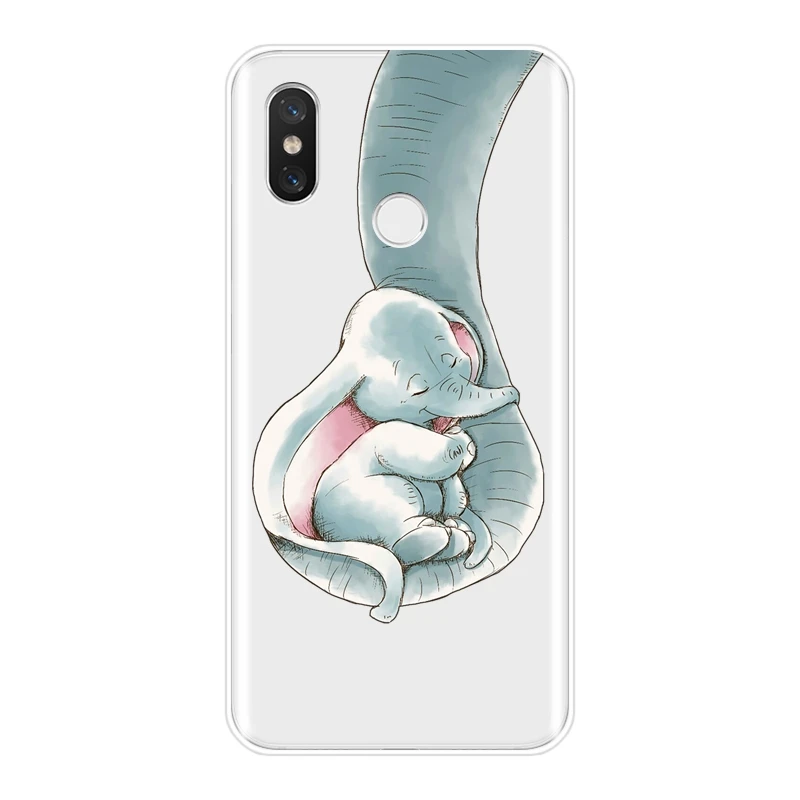 Мягкий силиконовый чехол для телефона Xiaomi Mi A1 A2 Lite 8 SE 5 5C 5S 5X 6 6X Plus задняя крышка с