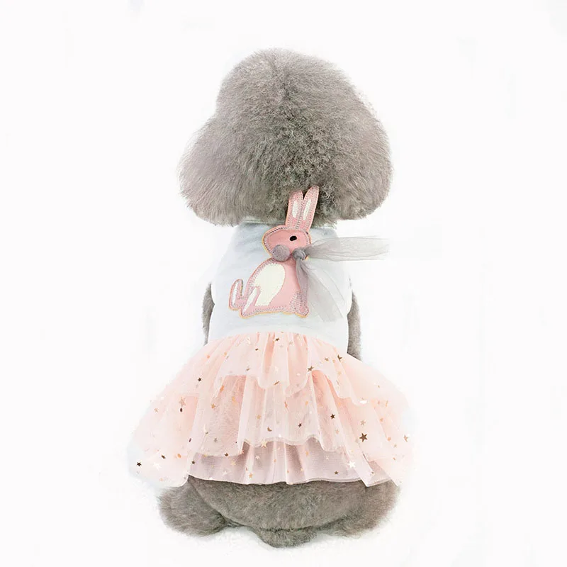 Летом и весной собачьей платье собака одежда для маленьких собак юбка принцессы