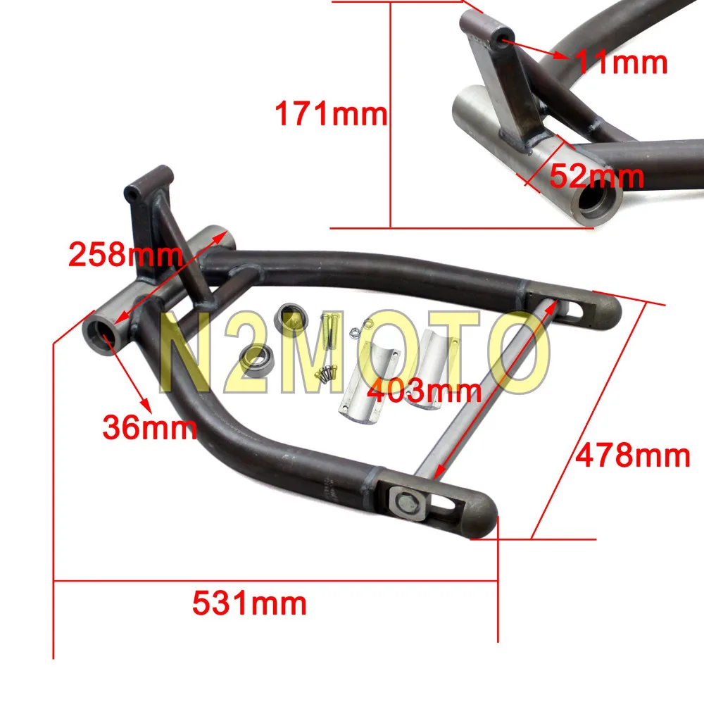 Мотоциклетная сталь 280 300 шина правая сторона Swingarm поворотный кронштейн комплект