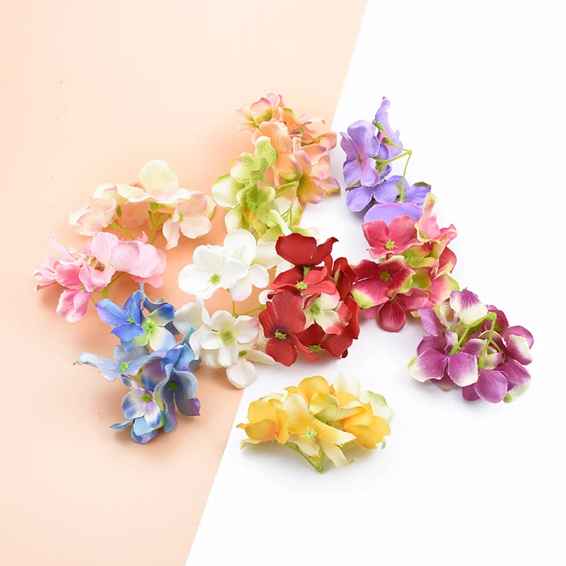 3 шт. шелковая Гортензия декоративные цветы венки скрапбукинг свадебный цветок