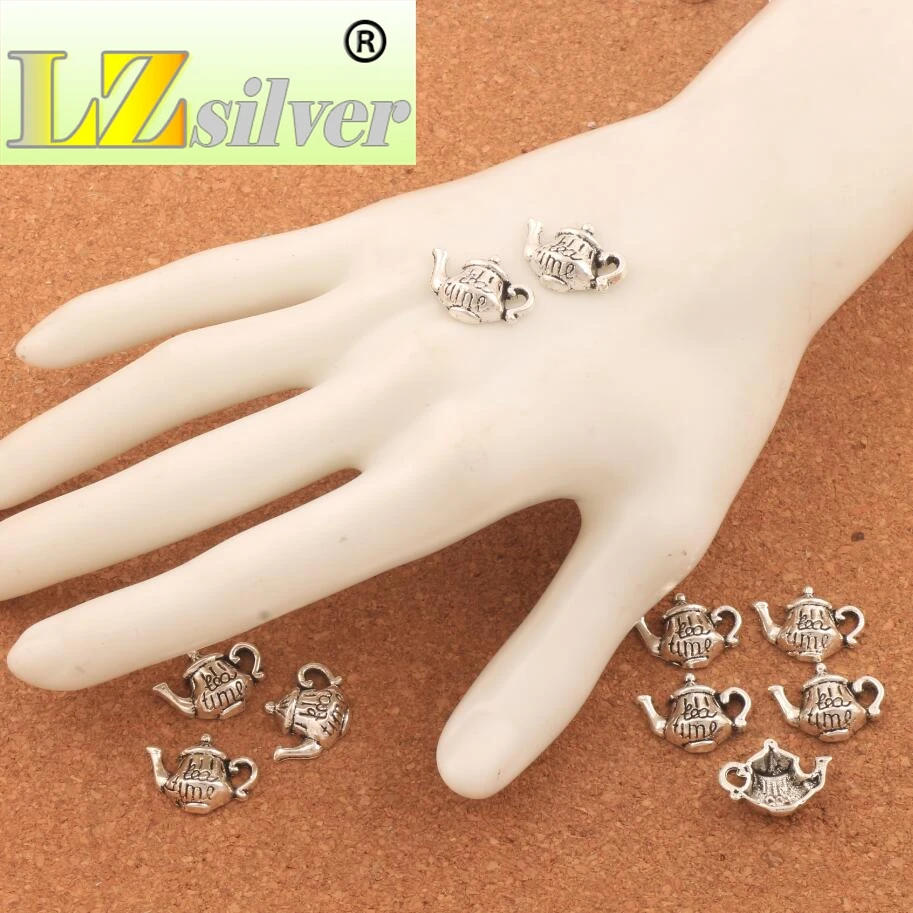 

Tea Time Teapot Spacer Charm Beads 14.4x18.6mm 200PCS zinc alloy Pendants Alloy Handmade Jewelry DIY L397