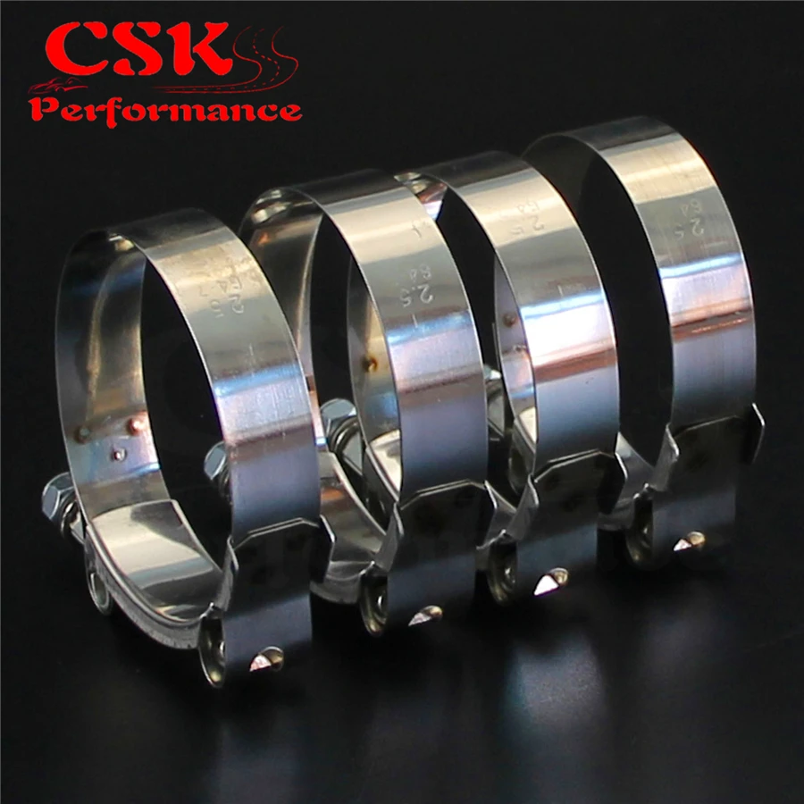 4 шт х 2 5 &quotдюйма/63 мм ID Нержавеющая сталь Т образный болт силиконовый шланг зажим