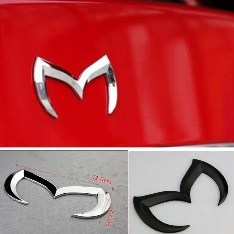 Хромированный металлический черный красный серебристый золотой для Mazda M Bat