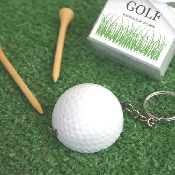 

baby shower favor gift and giveaways for guest--"A Leisurely Game of Love" Golf Ball Tape Measure Love Keychain 20pcs/lot