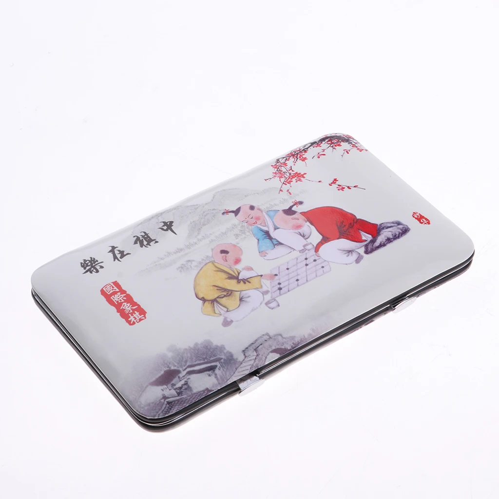 

Perfeclan Portable Chinese Chess Set Box&Playing Pieces Magnetic Travel Chessboard Game Playset 2.0cm