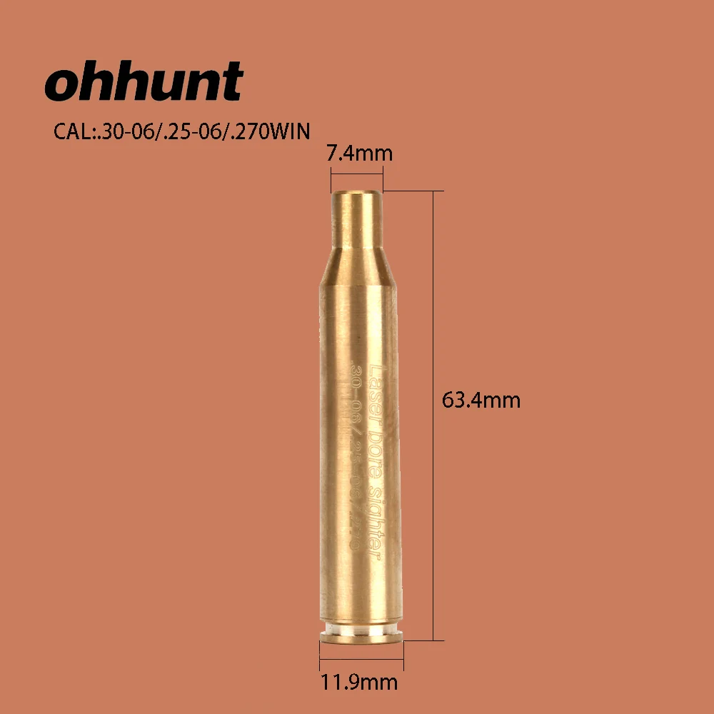 Ohhunt лазер в красный горошек латунь Диаметр sighter cal 7.62X54R 7.62X39 7X57R 8X57JRS 9.3X62 30 300WIN