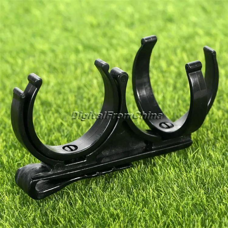 Черные Аксессуары для гольфа 2 шт. держатель двух мячей зажимы магических
