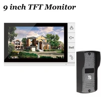 video intercom door phone doorbell night version camera intercom home security video system 9 inch tft monitor
