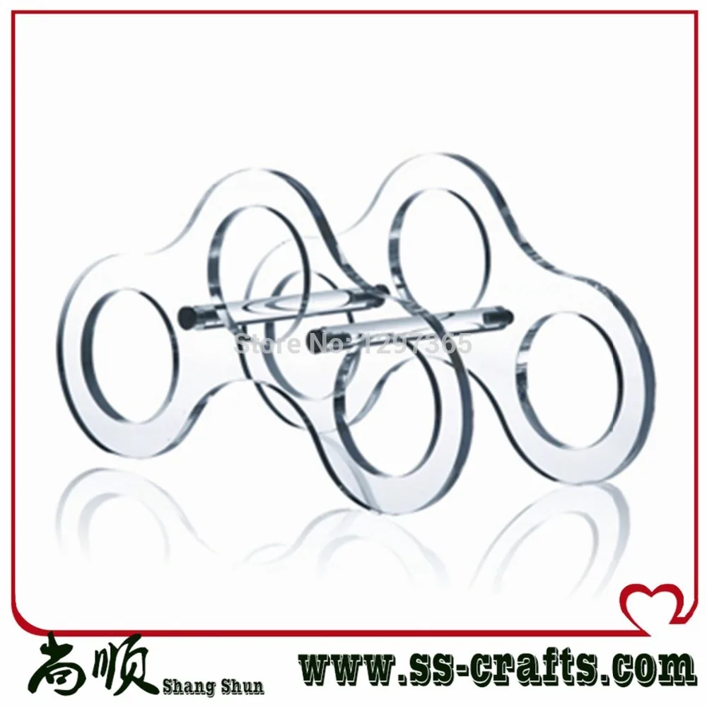 

Fashion 3 bottle acrylic wine rack brief wine holder the room decoration 5mm