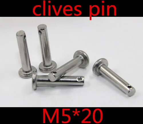 

Штифт 20 шт./лот M5 * 20 5 мм M5 304 из нержавеющей стали с отверстием