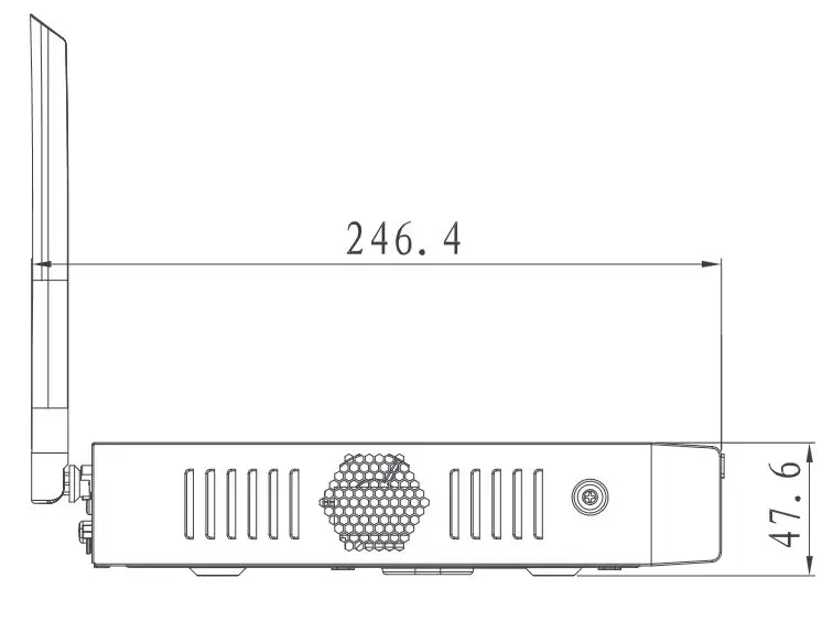 Сетевой видеорегистратор Dahua Беспроводной nvr до 5mp разрешение 4ch Wi-Fi NVR NVR4104HS-W-S2 беспроводной 4 канала Smart Мини камеры видеонаблюдения ONVIF сети видео Регистраторы
