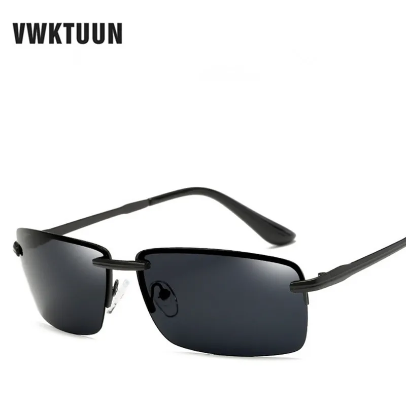 Солнцезащитные очки VWKTUUN Мужские поляризационные без оправы прямоугольной формы
