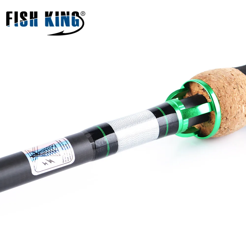 FISH KING углеродная Мягкая приманка, Удочка MH 2,1 м до 2,7 м, 4 секции, вес приманки 10-30 г, спиннинговая удочка для приманки