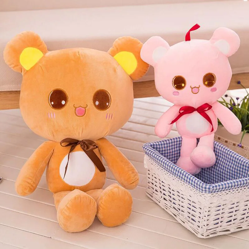 Мягкая плюшевая игрушка Miss Bear кукла с галстуком бант пара медведей подушка в виде