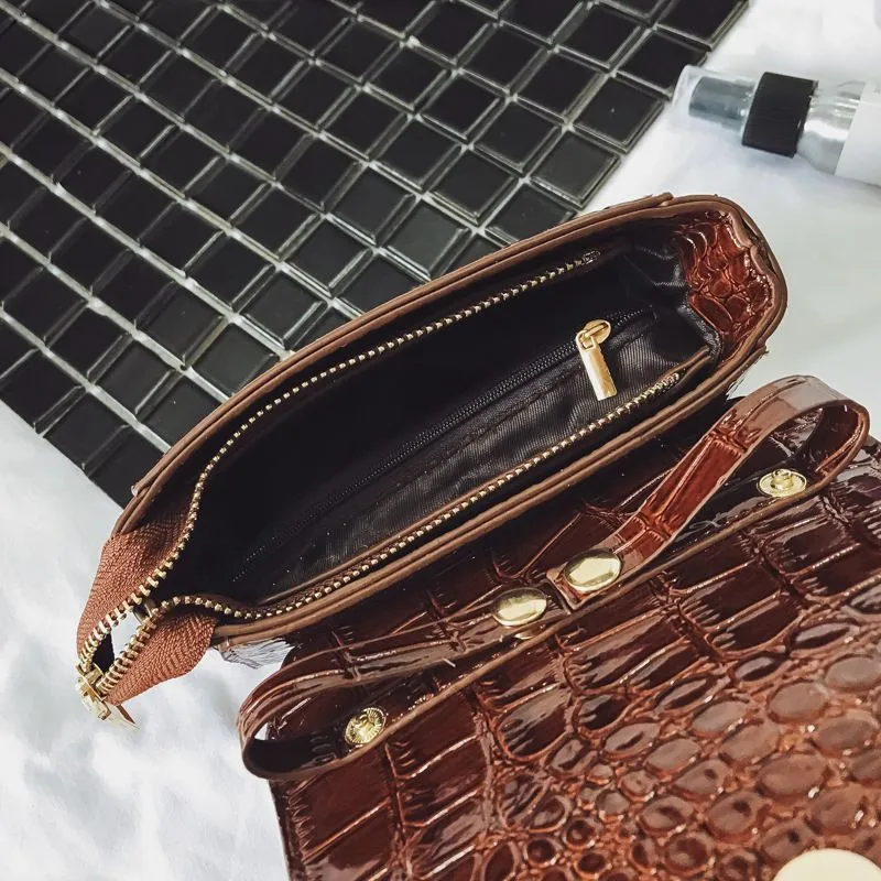 Поясная Сумка XMESSUN в стиле ретро с имитацией кожи крокодила новинка 2020