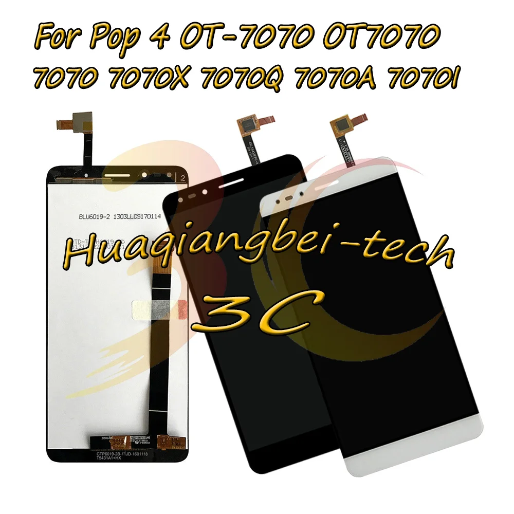 6 0 ''Новый для Alcatel Pop 4 OT 7070 OT7070 7070X 7070Q 7070A 7070I полный ЖК дисплей + кодирующий