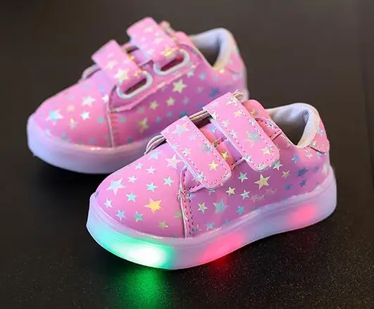 Детская обувь Осенняя мода с подсветкой buty Led для детей детские маленьких