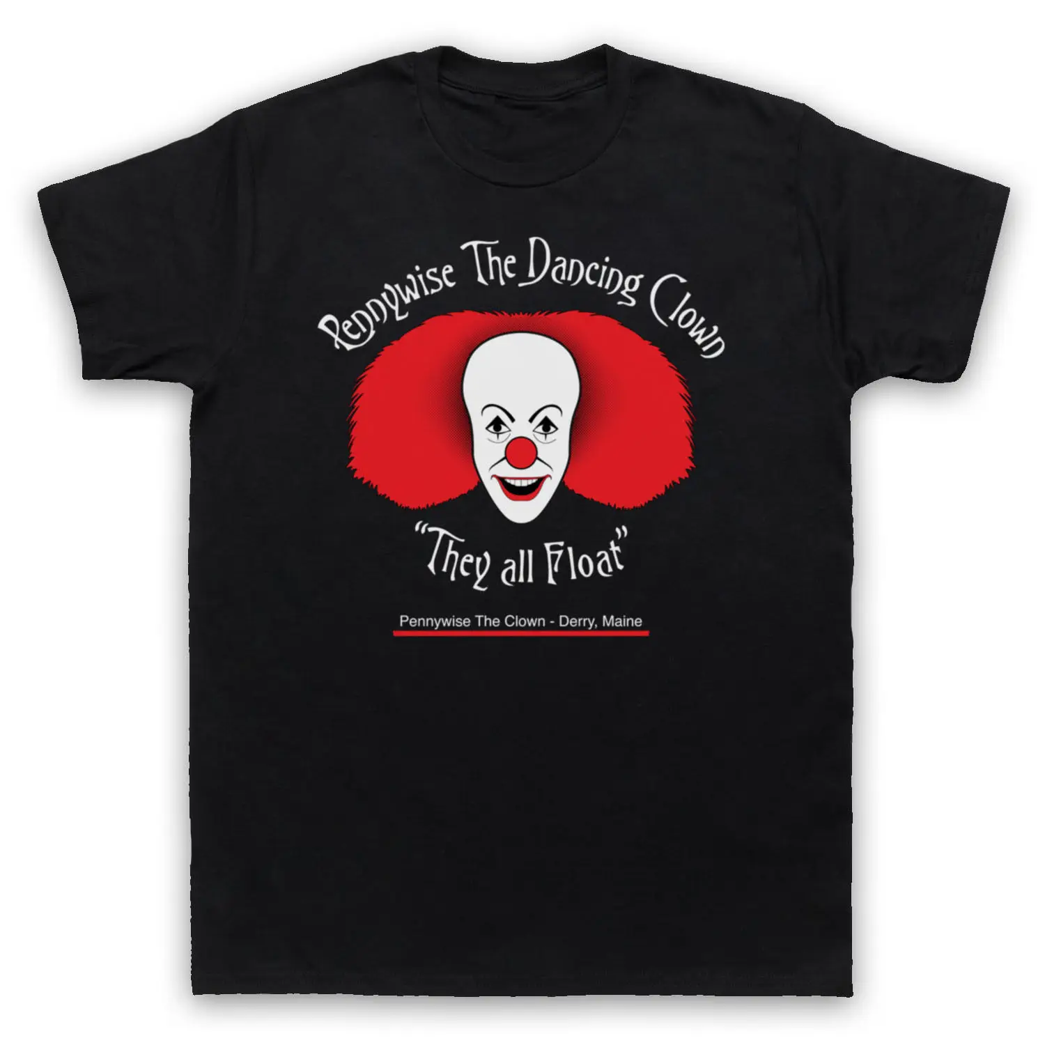 Mens Short Sleeve Tees IT PENNYWISE THE DANCING CLOWN UNOFFICIAL KING T-SHIRT MENS | Мужская одежда
