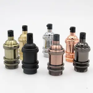 Винтажный стильный держатель для лампы накаливания с резьбой под старину E14