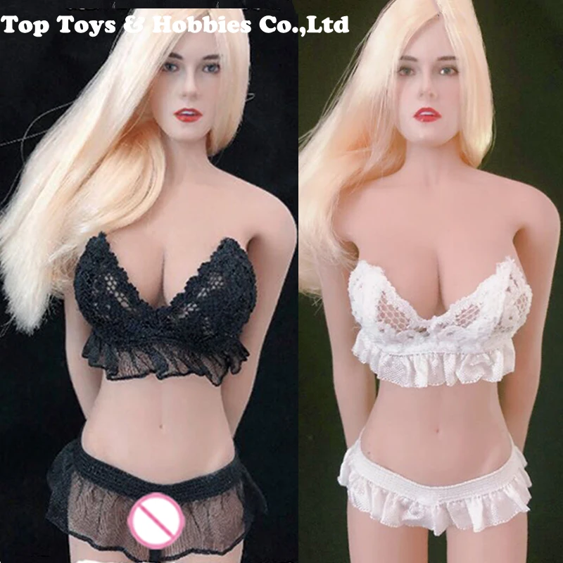 Белый/черный сексуальный кружевной комплект нижнего белья 1/6 купальник одежды