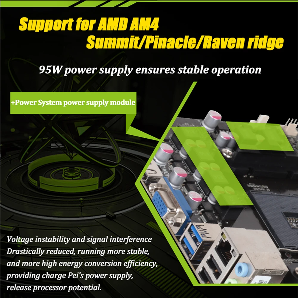 Материнская плата MAXSUN am4 A320M VH Earthshaker ram ddr4 память AMD Ryzen 5 1600 процессор