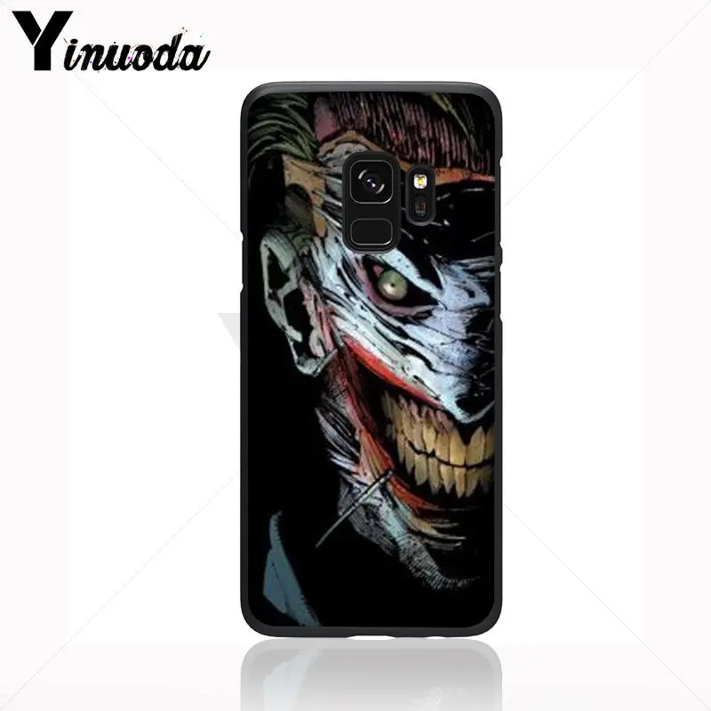 Yinuoda Crazy batman Joker tattoo дизайн милый телефон аксессуары чехол для Samsung Galaxy s9 s8 plus note 8