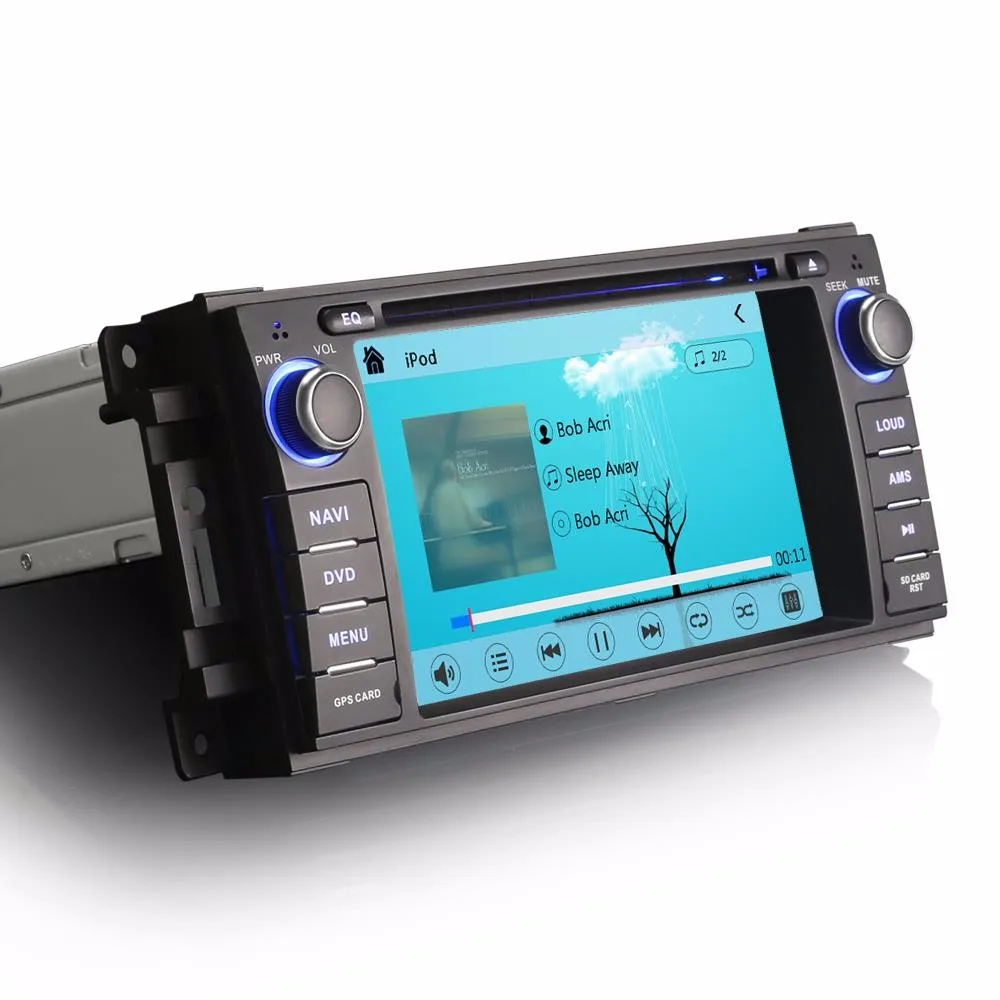 Автомобильный DVD GPS навигации для Jeep Компасы Grand Cherokee Liberty Patriot Wrangler Mitsubishi Raider 2005 2006