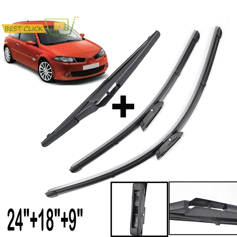 Набор щёток стеклоочистителя Misima для Renault Megane MK 2 II 2006 2007 2008 | Автомобили и