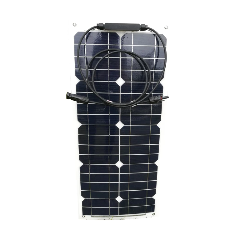 Гибкая солнечная панель Zonnepanelen Китай 12 В 25 Вт 36 75 100 солнечное зарядное устройство