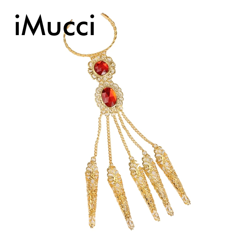 IMucci/женские танец живота этапе платье Gypsy золотистые браслеты Египетский браслет