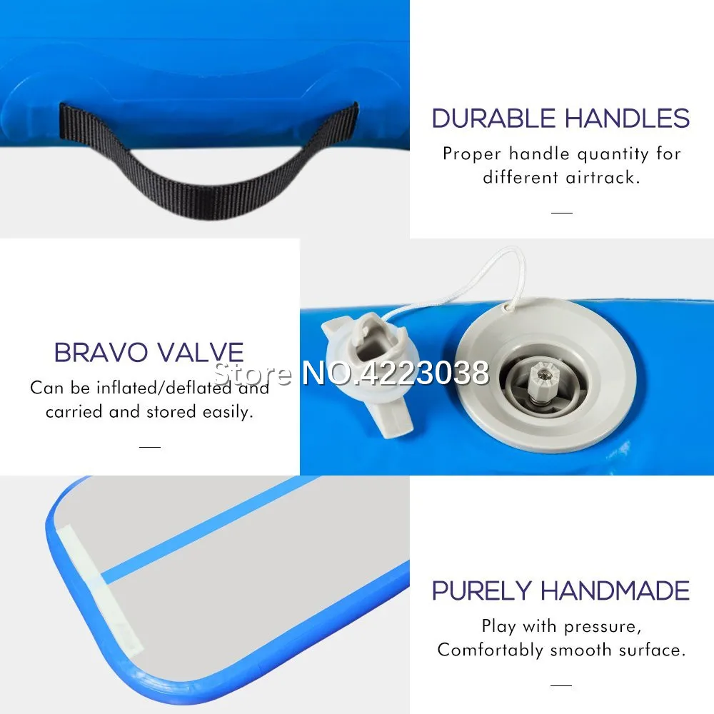 Скидка Бесплатная доставка набор (6 шт.) надувной коврик для прыжков, гимнастический воздушный тренажер, надувной спортивный трек для тренажерного ...