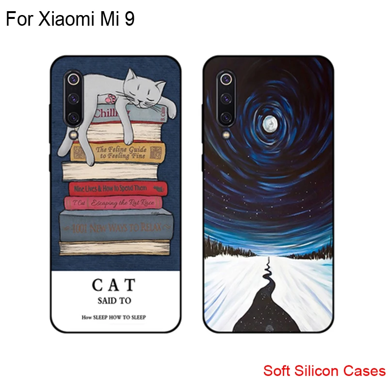 

Чехол для Xiaomi Mi 9, силиконовый мягкий чехол, задняя крышка для Xiaomi Mi 9, чехлы для телефонов с милыми рисунками из мультфильмов XiiaomiMi9, чехол