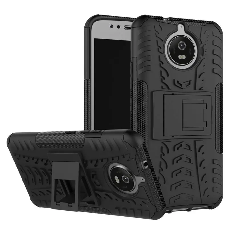 Для Moto G5S Plus Панцири Гибридный защитник Подставки шины матовая Прочный чехол для
