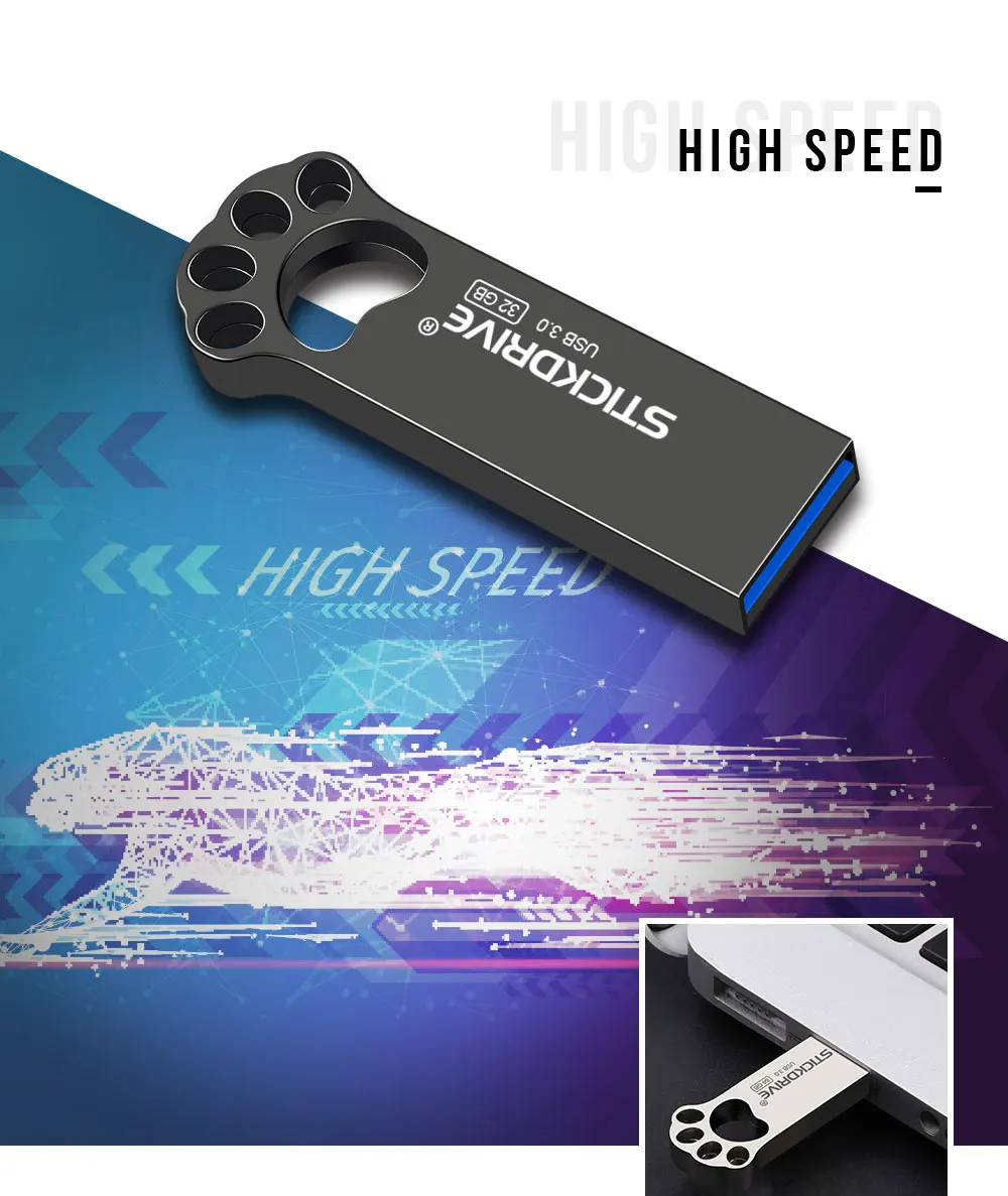 Милый флеш-накопитель USB, полный объем 128 ГБ, 64 ГБ, флеш-накопитель 32 ГБ, Usb 3,0, 16 ГБ, 8 ГБ, 4 Гб, внешний накопитель, u-диск, до 30 Мб/с