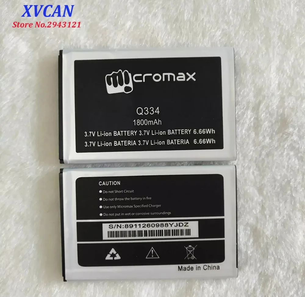 Высокое качество оригинальный для Micromax Q334 мобильный телефон литиевая батарея 3 7 V