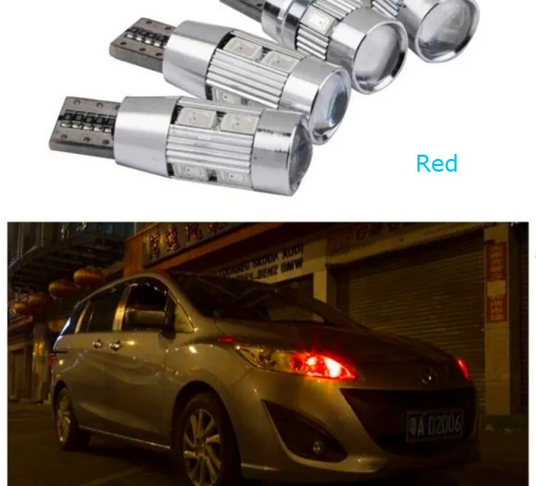 T10 Авто Стайлинг 5630 SMD 10 LED W5W 12V 2x автомобильная лампа белый интерьер парковка