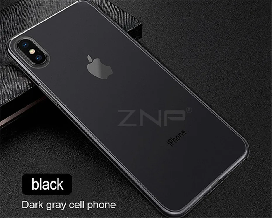 ZNP, Ультратонкий Мягкий Прозрачный чехол из ТПУ для Apple iPhone X, 8, 8 Plus, 7, силиконовый чехол, чехол для iPhone 6, 6, 7 Plus, чехол для телефона