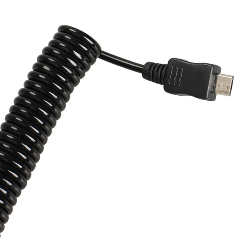 Спиральный кабель USB 2 0 A папа к Micro 5Pin адаптер пружинный M/M для синхронизации