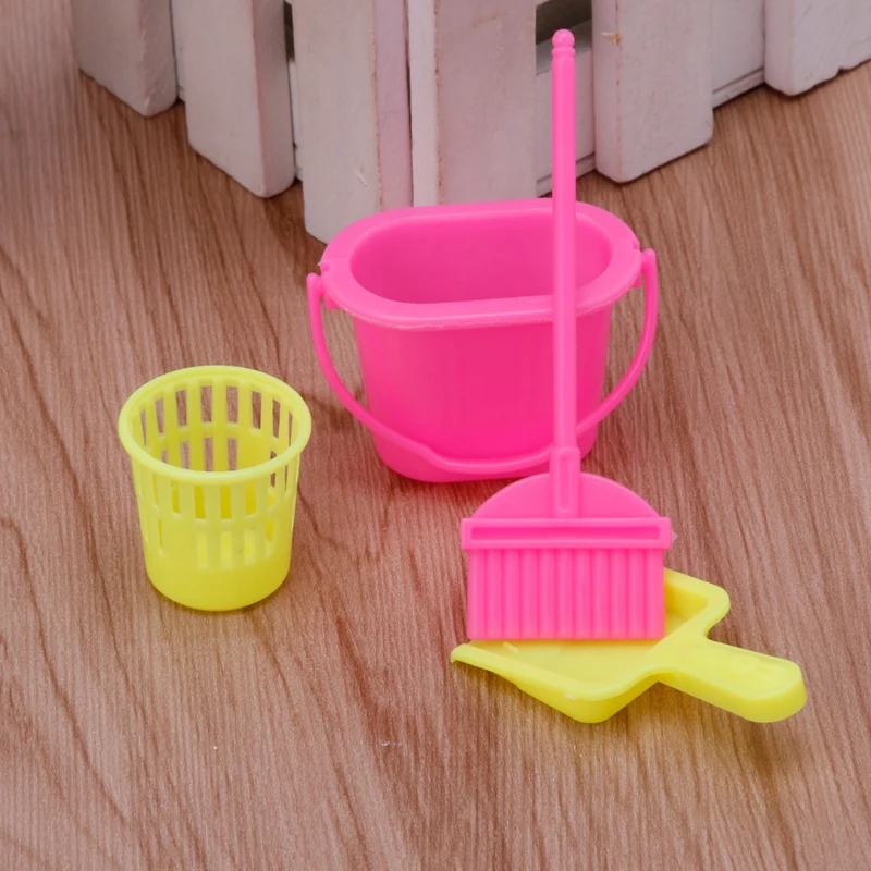 4 шт. набор для чистки мебели дома кукольного домика Барби W15|for barbie|for barbie dollkit |