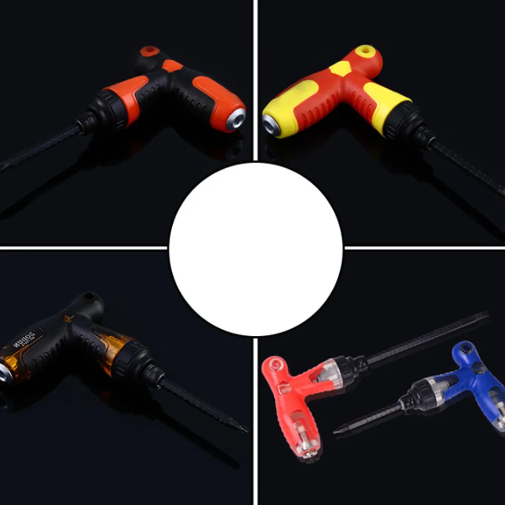 

T-type Anti-slip Multifunctional T Handle Ratchet Screwdriver Repair Hand Tools