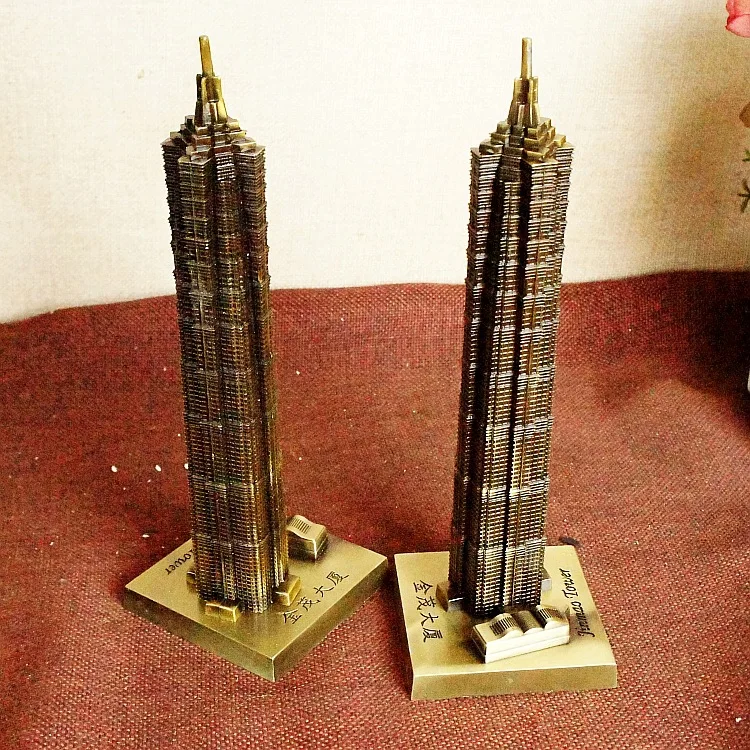 Alloy Shanghai Global Center Jinmao Building Model Figurine World Famous Landmark Architecture For Home Accessories Souvenirs | Дом и сад