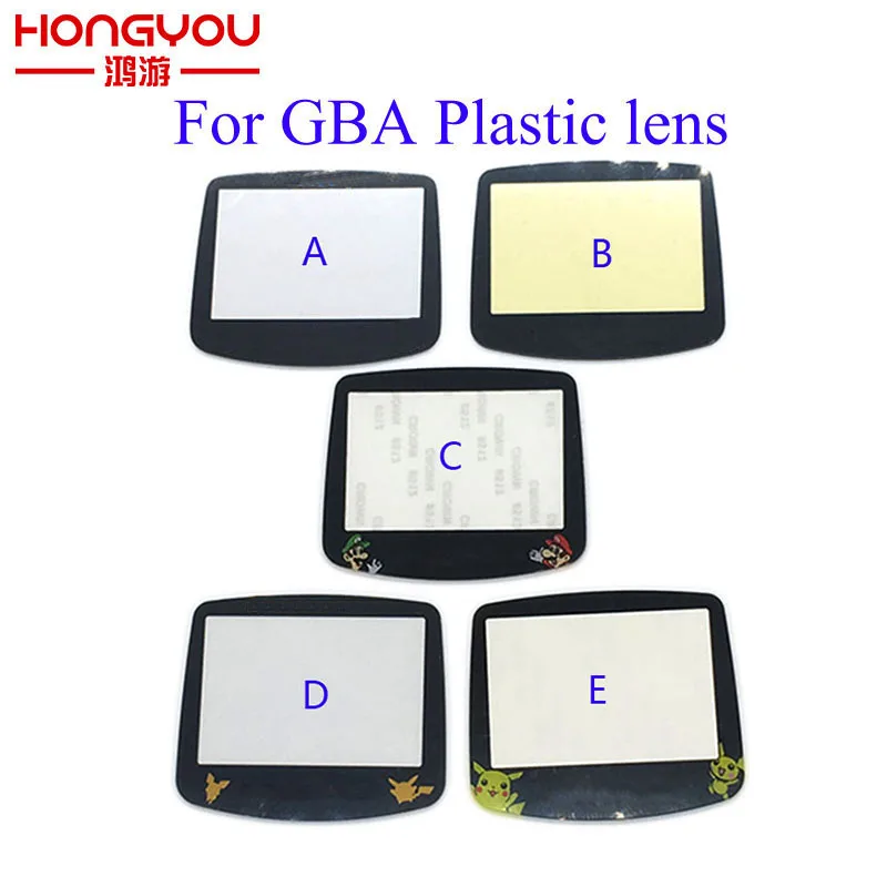 

Пластиковое зеркало для GBA, 60 шт., защитная крышка для объектива Gameboy Advance, для GBA, мультяшное пластиковое зеркало