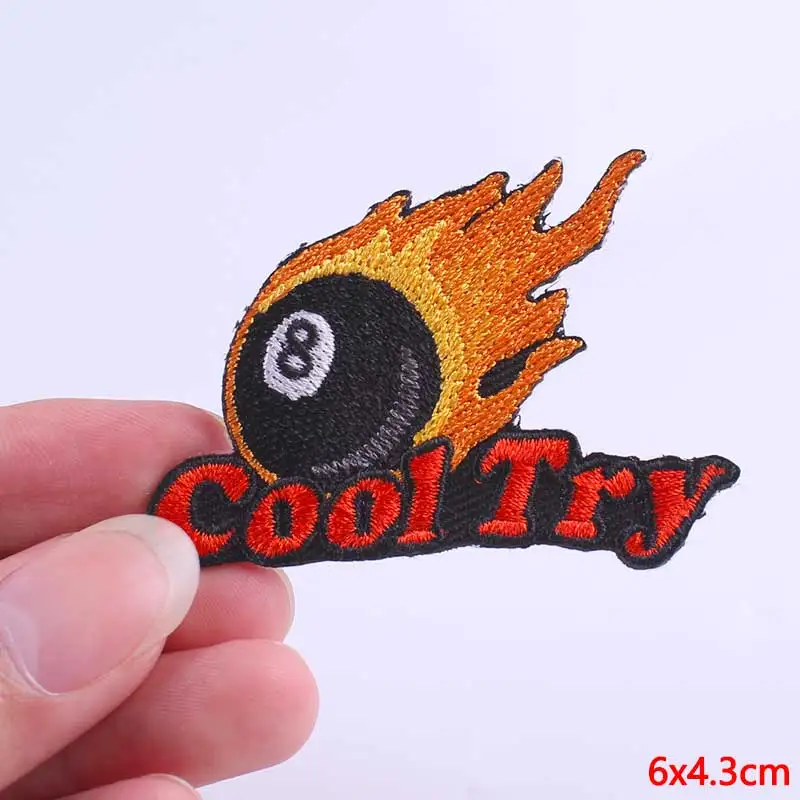 Punk Biker Patch Iron on Patches On Clothes Embroidered Letter Patches For Clothing Star Wars Patches Accessories Badges F