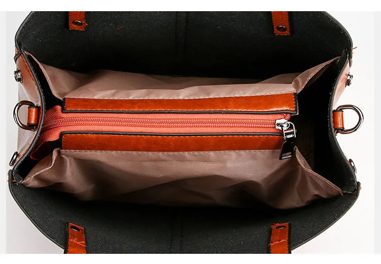 Rodful sac a основная Женская Черная коричневая кожаная сумка, Женская винтажная большая сумка-тоут, женская сумка на плечо, роскошные женские ручные сумки, большие